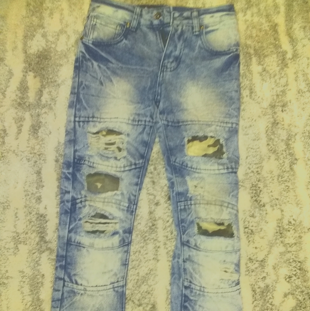 Road Narrows Boys Distressed Jeans